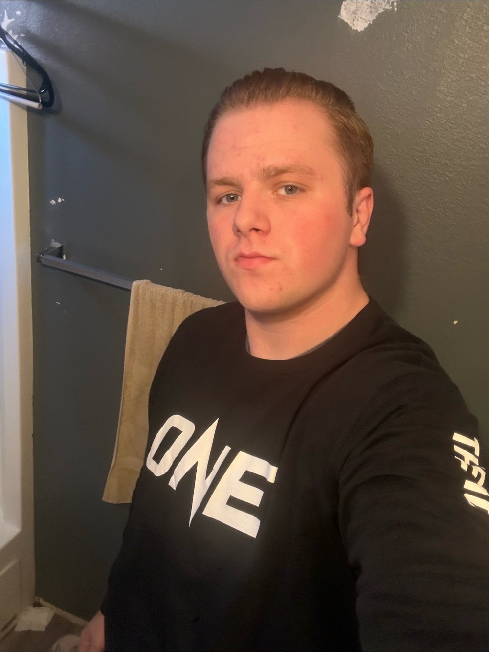 Graphic Black Long-Sleeve Men's Shirt
